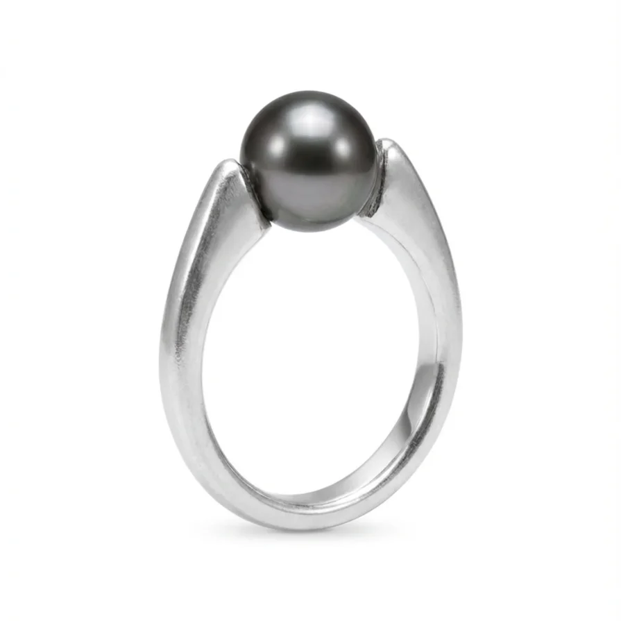 BLACK PEARL pierścionek