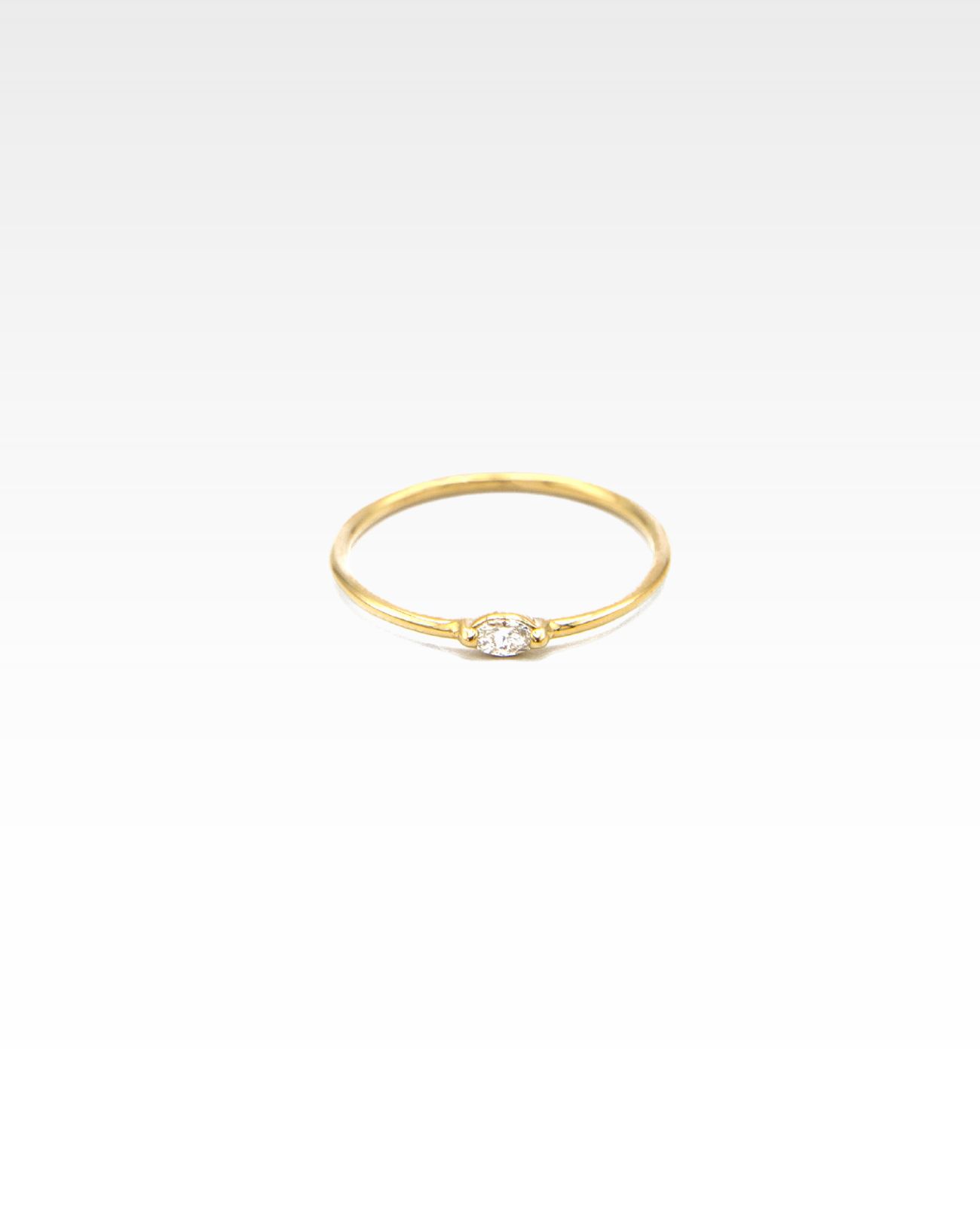 THEKLA pierścionek z markizą diamentową