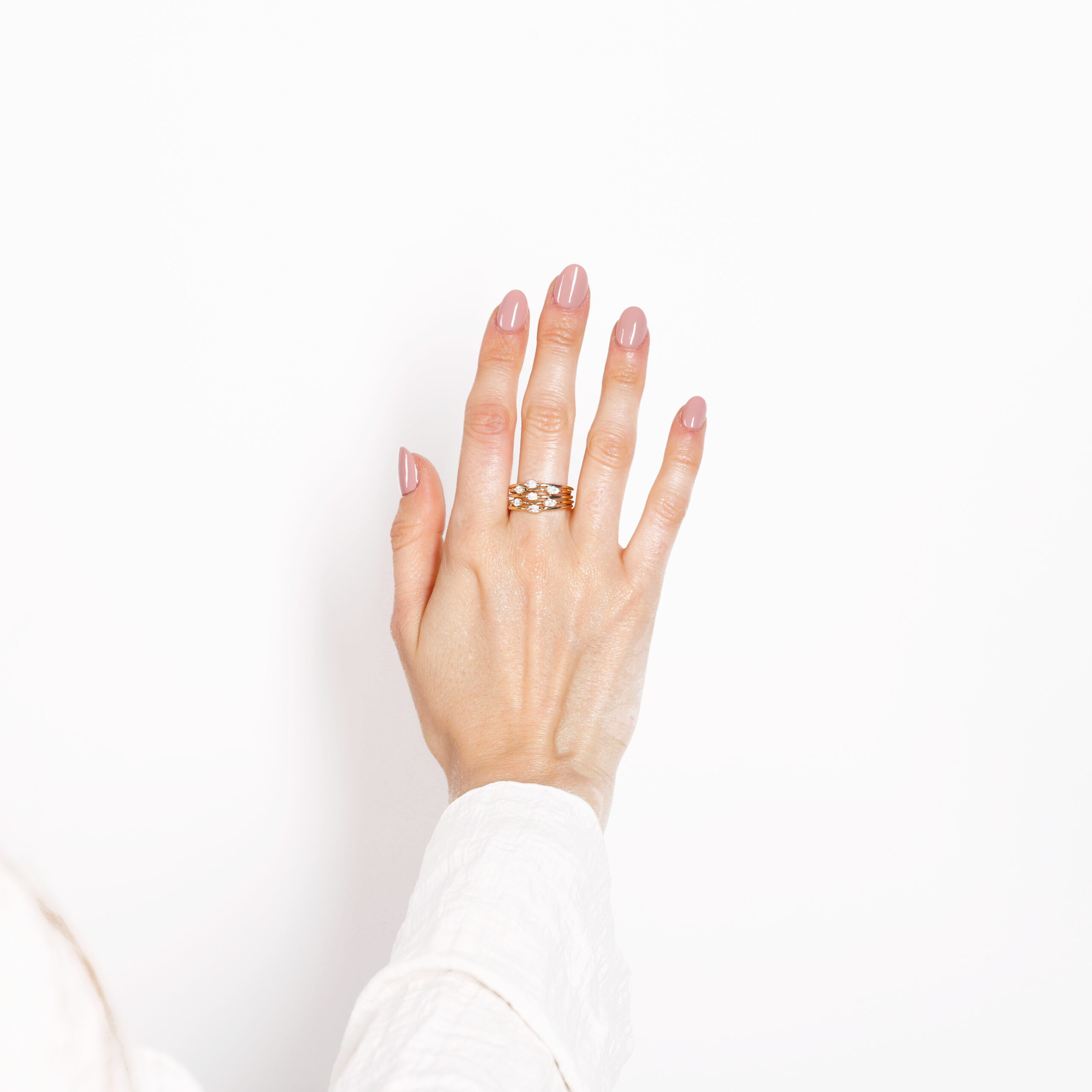 Pierścionek THEKLA II z dwoma markizami - obrazek 4