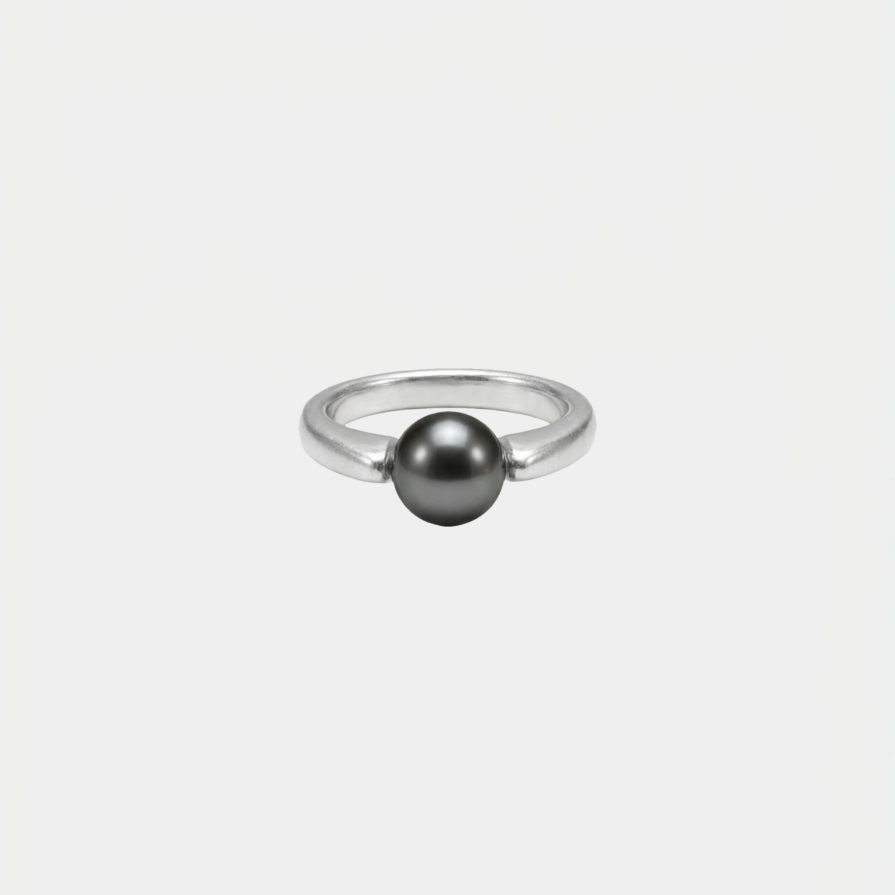 BLACK PEARL pierścionek