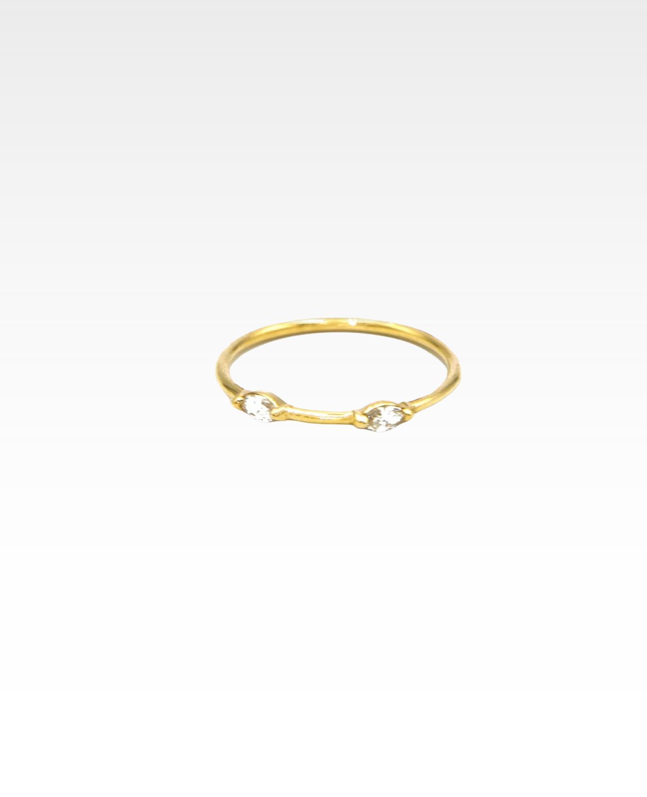 Pierścionek THEKLA II z dwoma markizami