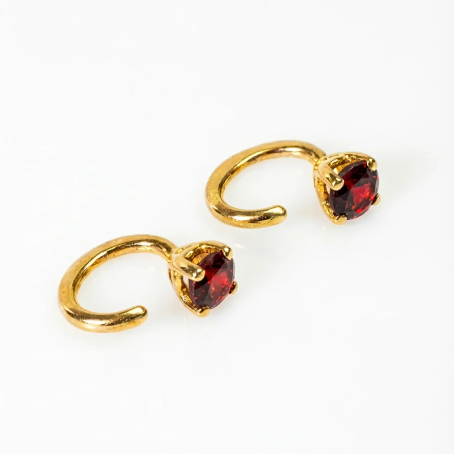 LOOP kolczyki z granatem