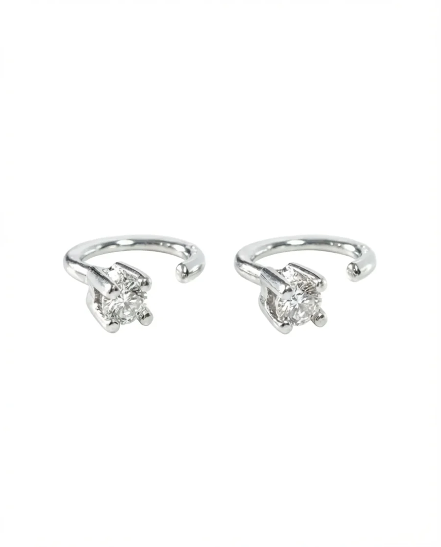 LOOP earrings with a 3.1mm diamond | Ete Jewellery