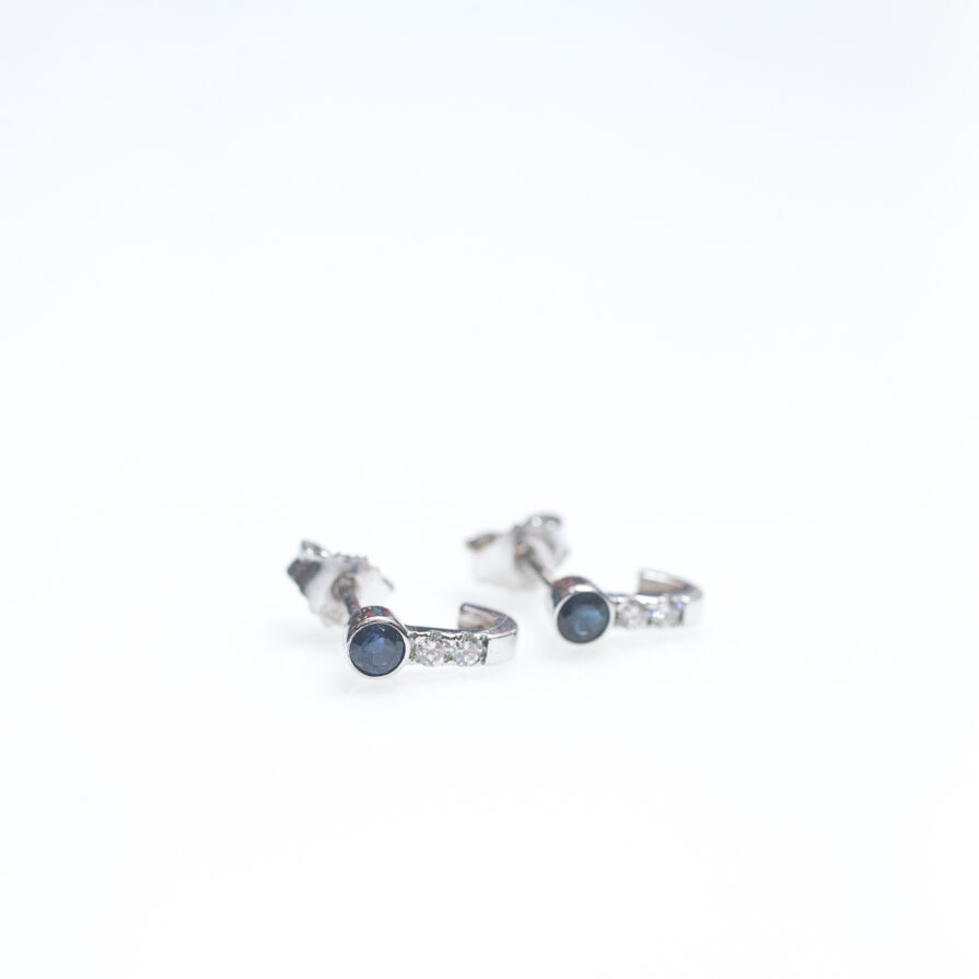 IGA earrings with diamonds and sapphires