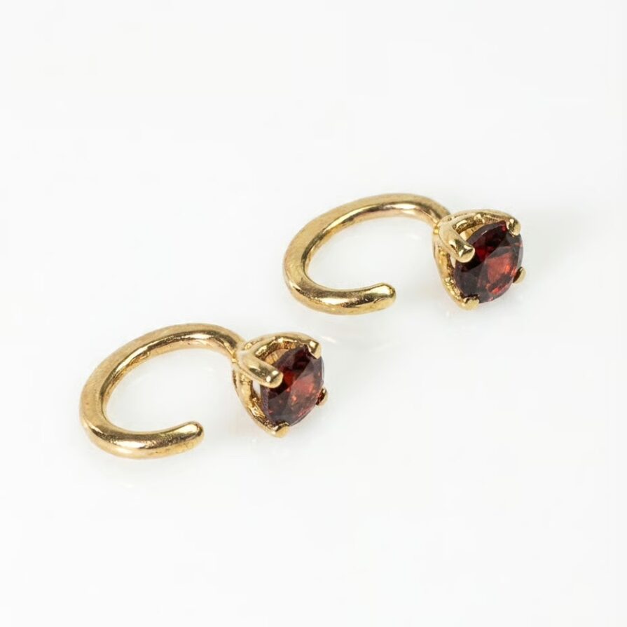 LOOP kolczyki z granatem