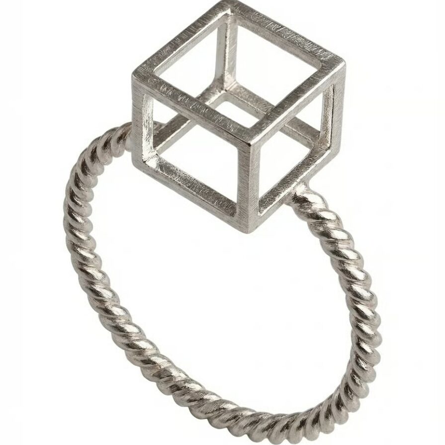 Pierścionek CUBE